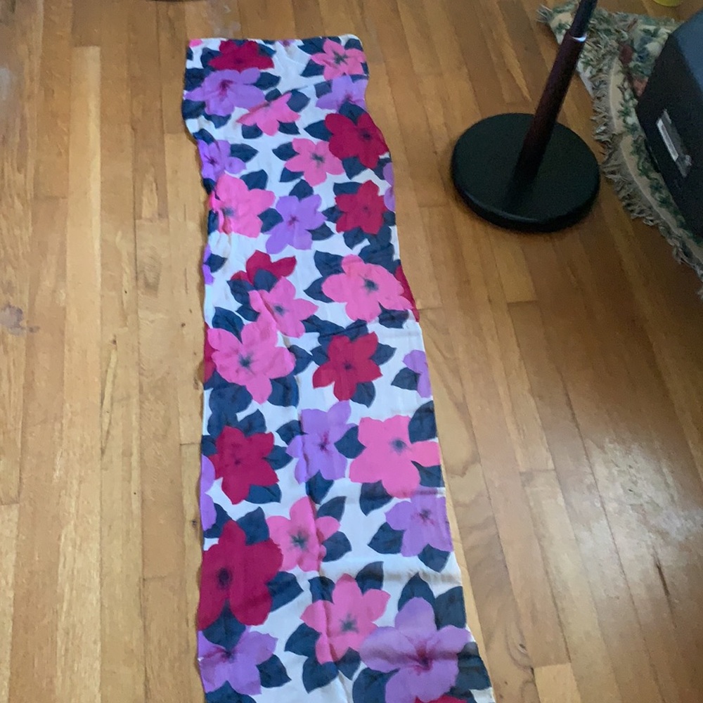 Chiffon Floral Oblong Scarf